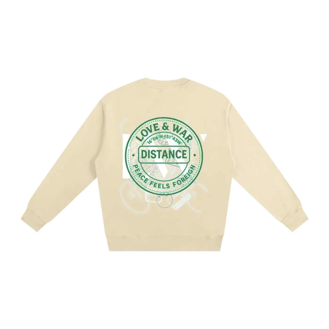 Loveandwar,crewneck,sweatshirt,summer,spring,Resort,distance,mindset,relax