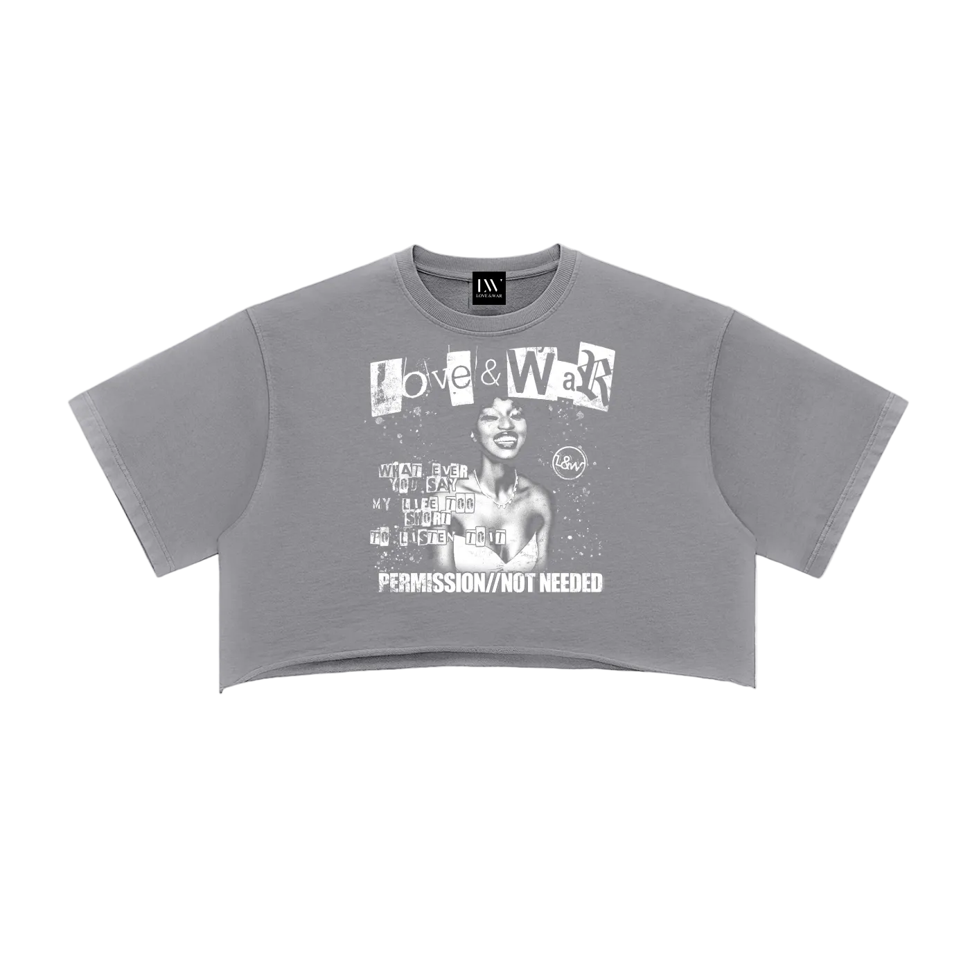 Loveandwar,tee,permission,no,women,Set,matching,streetwear,raw,edge,vintage