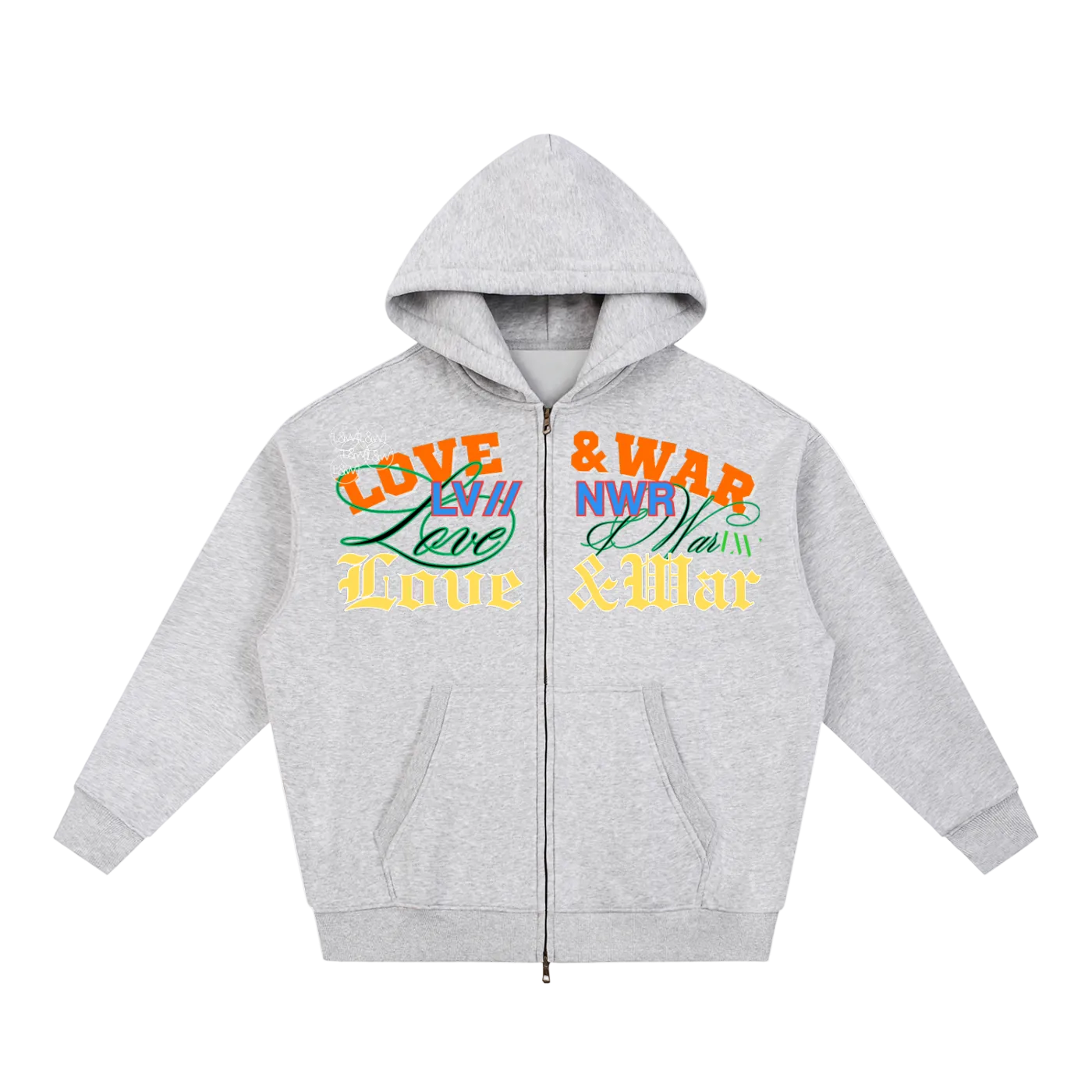 Loveandwar,hoodie,meaning,oversized,men,unisex,crop,zipper