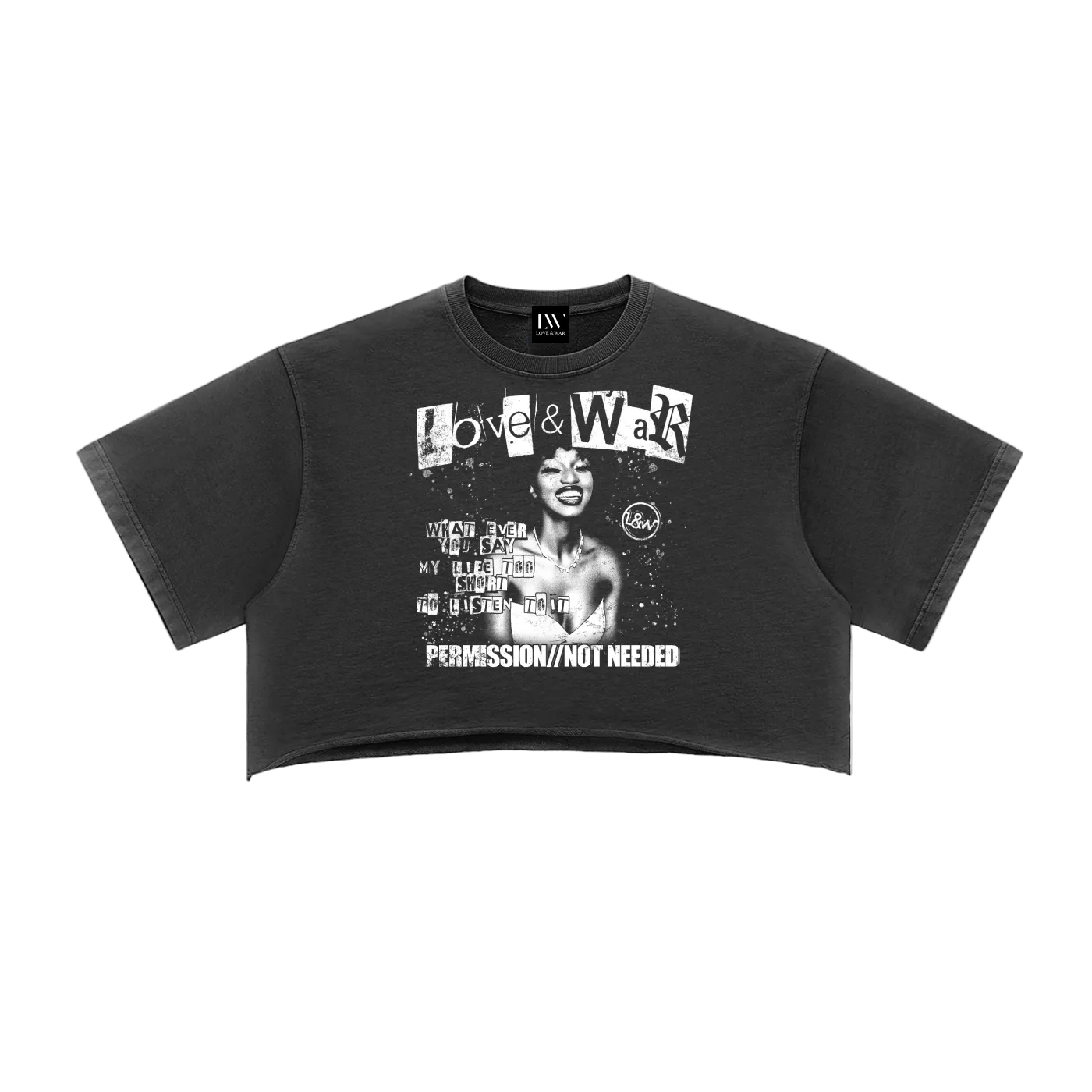 Loveandwar,tee,permission,no,women,Set,matching,streetwear,raw,edge,vintage