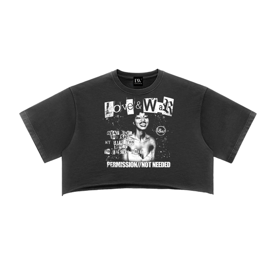 Loveandwar,tee,permission,no,women,Set,matching,streetwear,raw,edge,vintage